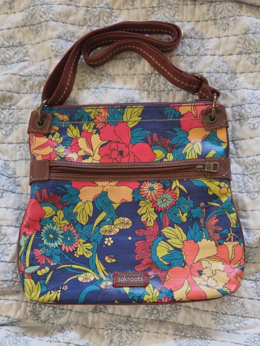 Sakroots Floral Crossbody Bag in Multicolor